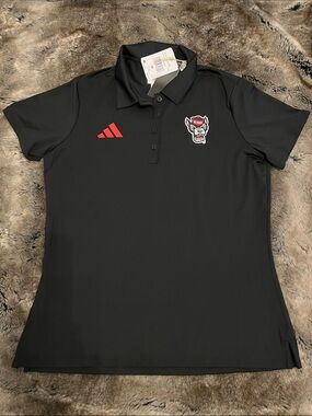 NC State Golf Polo Women's M Wolfpack Ultimate 365 Shirt Black NWT $80